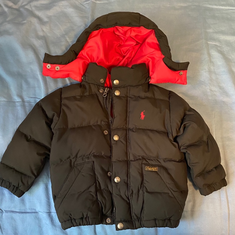 Polo Ralph Lauren boys 2t puff coat with hood